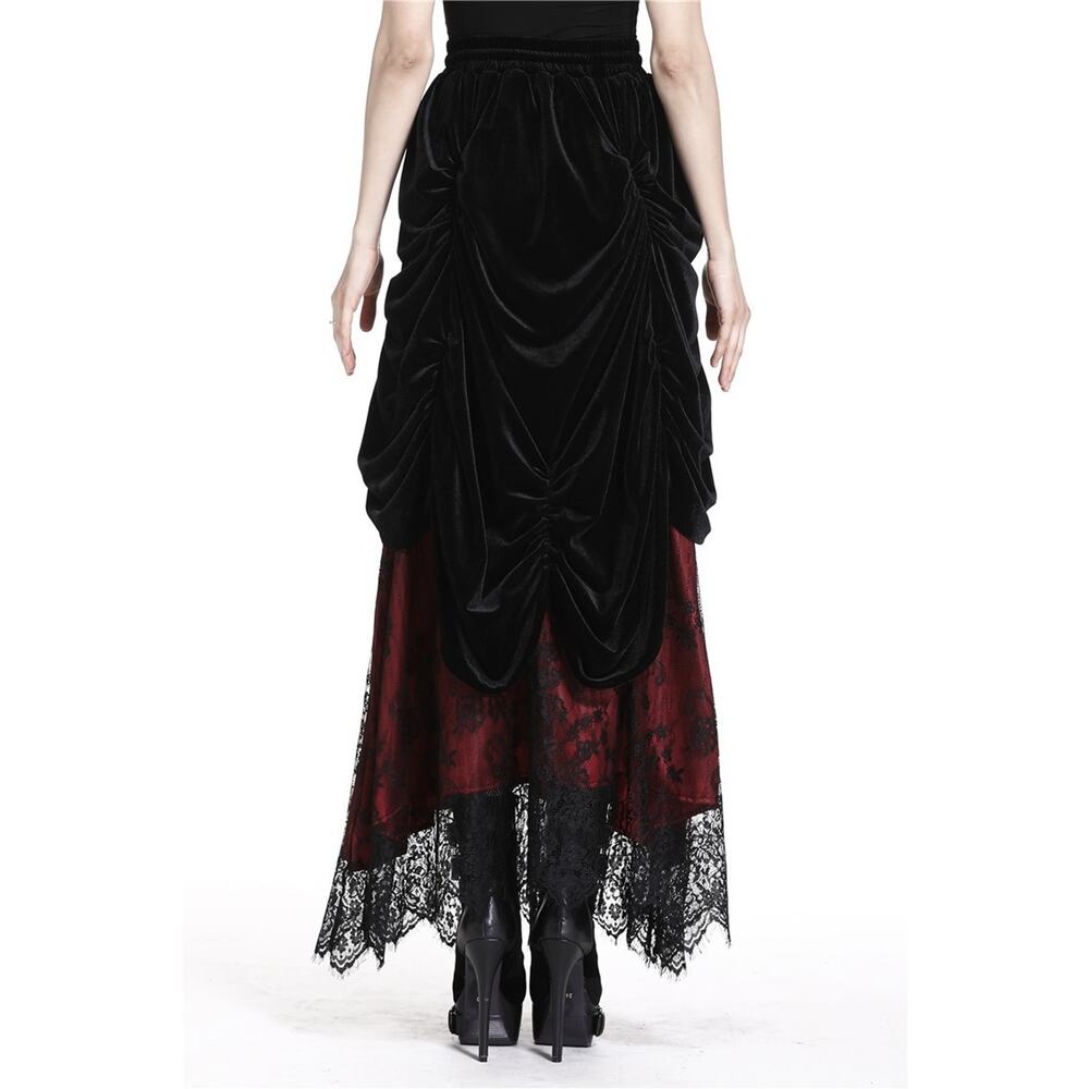 Dark in Love Gothic Victorian Vampire Vkei Dark Fairycore Long Skirt XS-XL - Picture 12 of 15